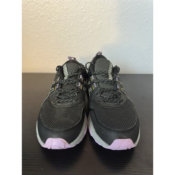 ASICS Running Shoes Women's Size 9.5 Black Gel-Venture 8 Black Purple Green - Picture 4 of 6